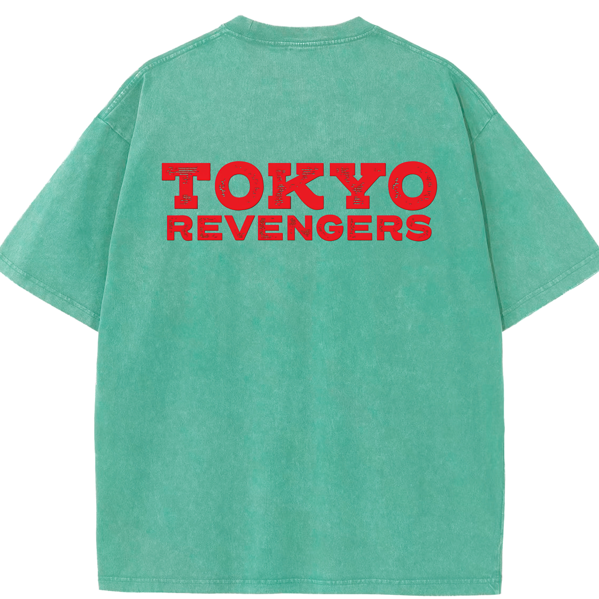 （画像用） 東京リベンジャーズ Tokyo Revengers 綿100% ヴィンテージ風 半袖Tシャツ（背面プリント）